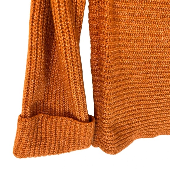 Pilcro Anthropologie Sweater Women's
XS Orange Cowl Neck Knit Oversized
Pullover - Picture 4 of 12